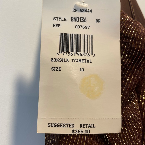 Nicole Miller size 10 silk high low cocktail dress - Picture 10 of 12